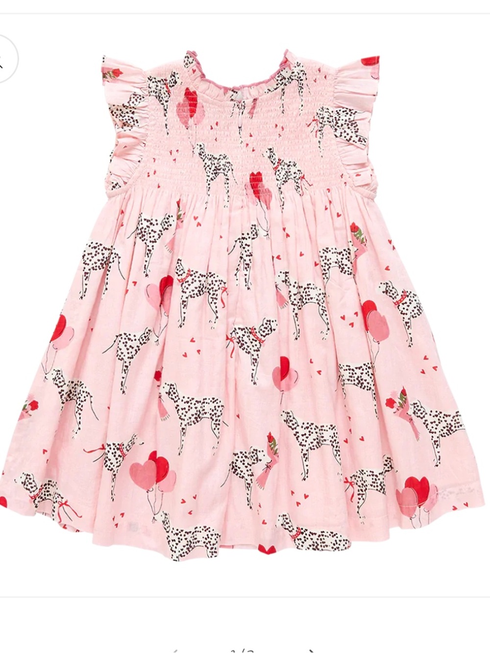 Pink Chicken | Pink Dalmatian Print Girls' Dress